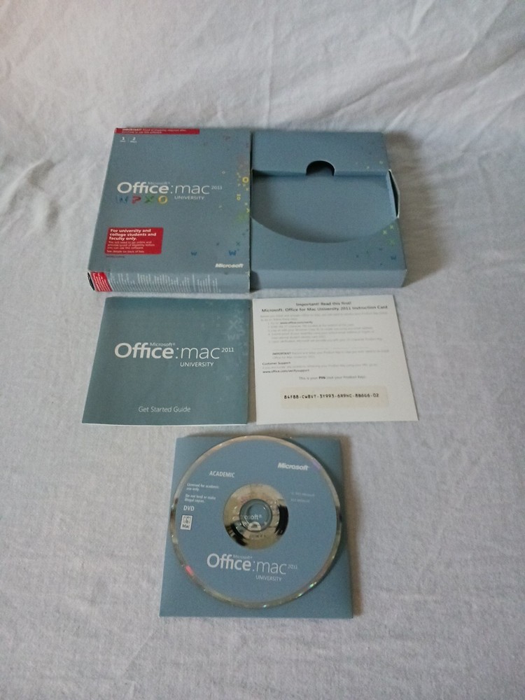 Microsoft Office University 2011 Mac Full Version Academic WPXO - EUC