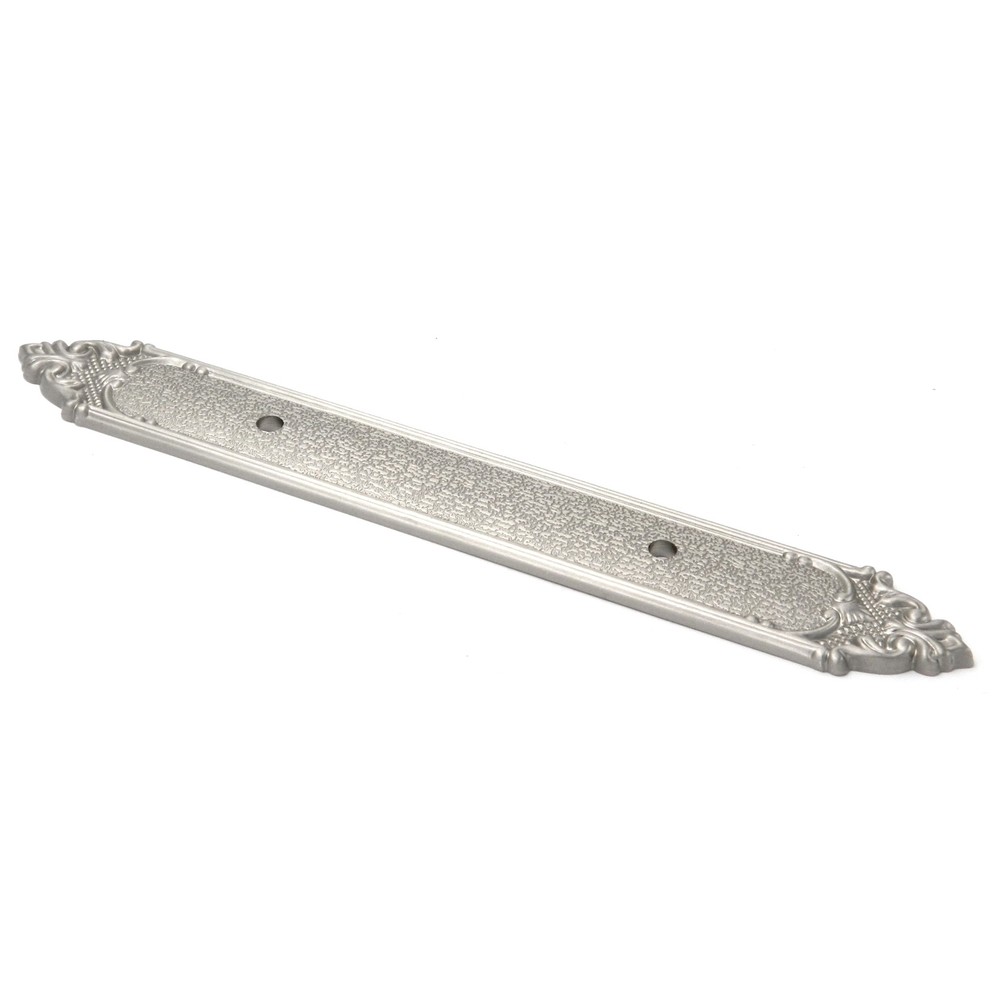 Satin Nickel Solid Brass 3"cc Cabinet Handle Pull Backplate F410 from Belwith