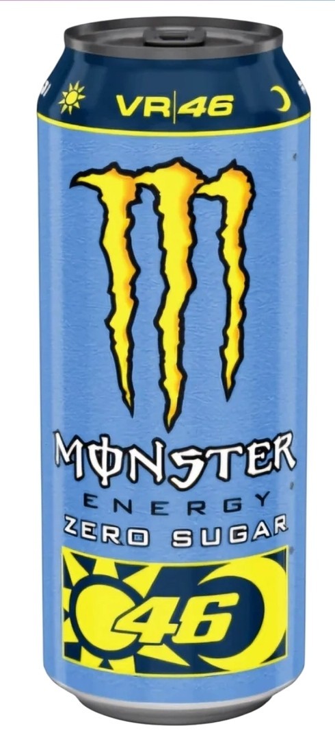 Monster Energy Drink Valentino Rossi VR 46 Zero Sugar 16.9 fl.oz