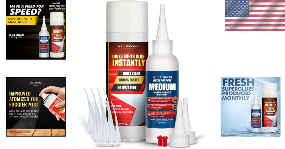 Medium CA Glue Bundle - Professional Woodworking Kit