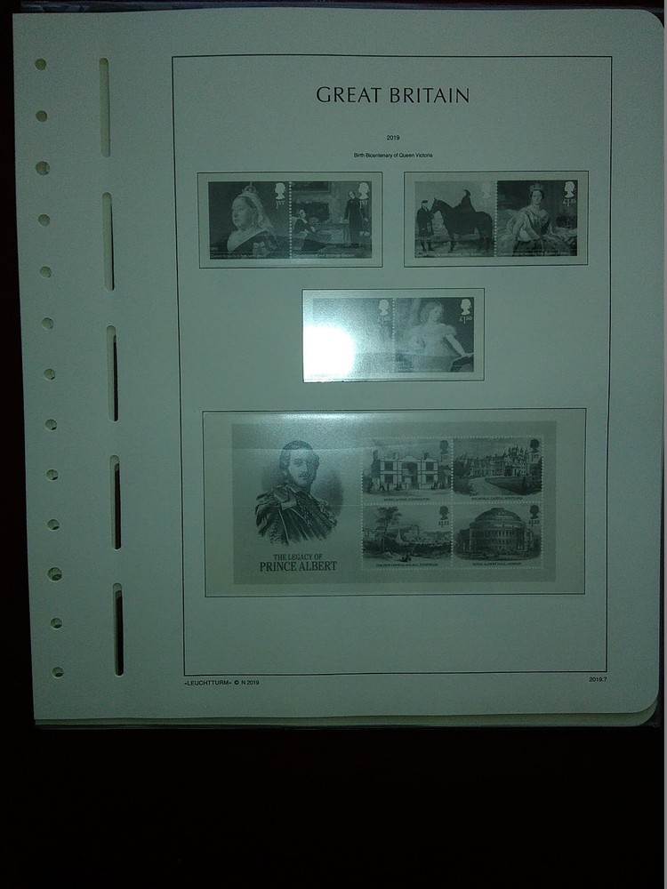 LIGHTHOUSE Commemorative Hingeless album pages Great Britain 2019 Used R2019