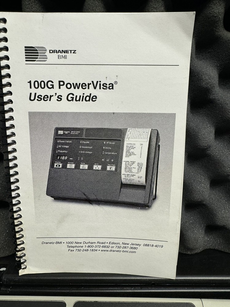 VINTAGE BMI DRANETZ 100G POWERVISA POWER QUALITY ANALYZER