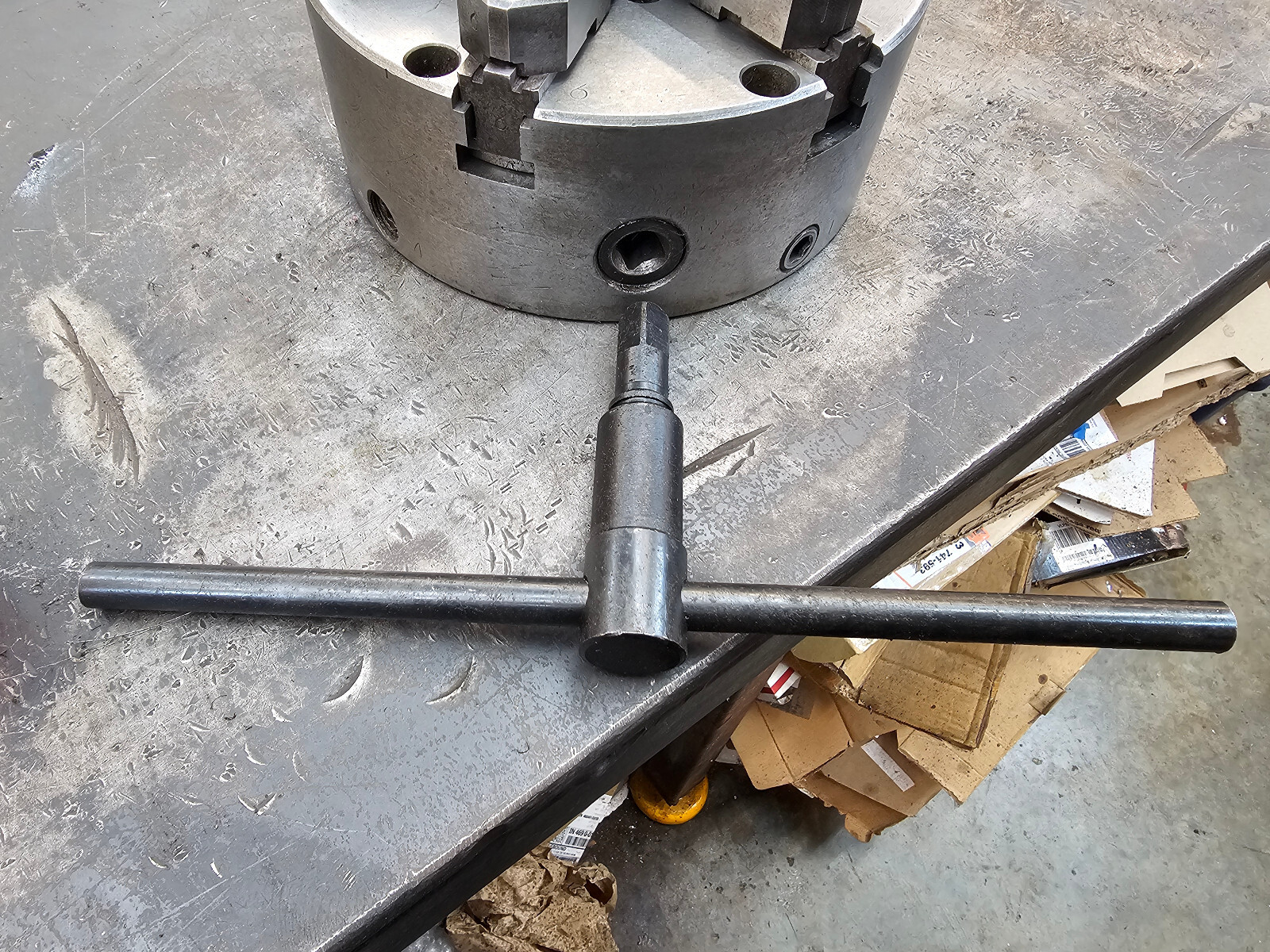 Pratt Burnerd Atlas Easy Set 8" 6-Jaw Lathe Chuck EZ86 2-Piece Jaws Flat Back