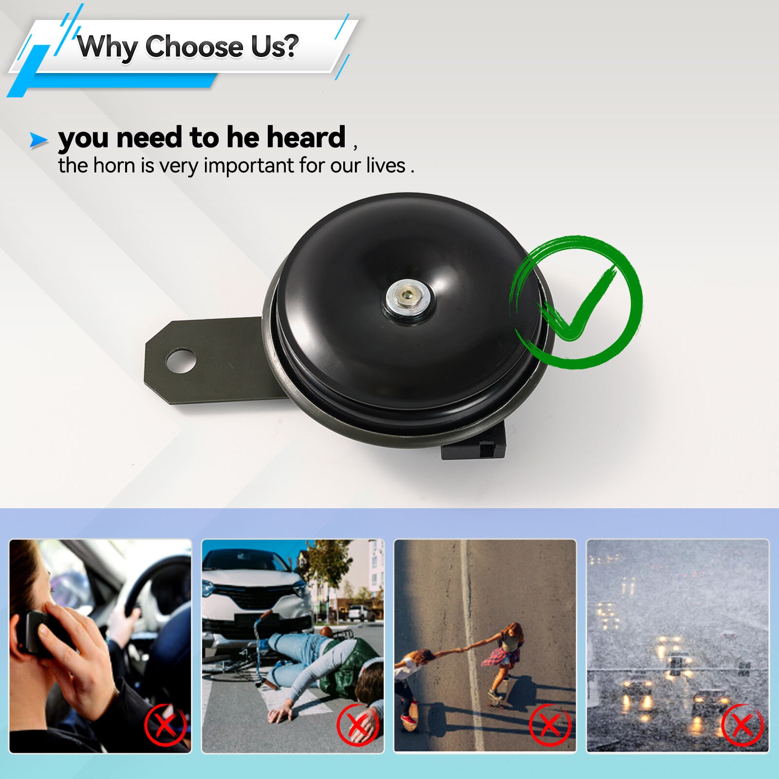 Horn Disc Low Tone Universal For Toyota Corolla Avalon Highlander RAV4 Tacoma US