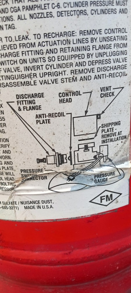 Amerex Model VH25ABC Vehicle Fire Suppression System
