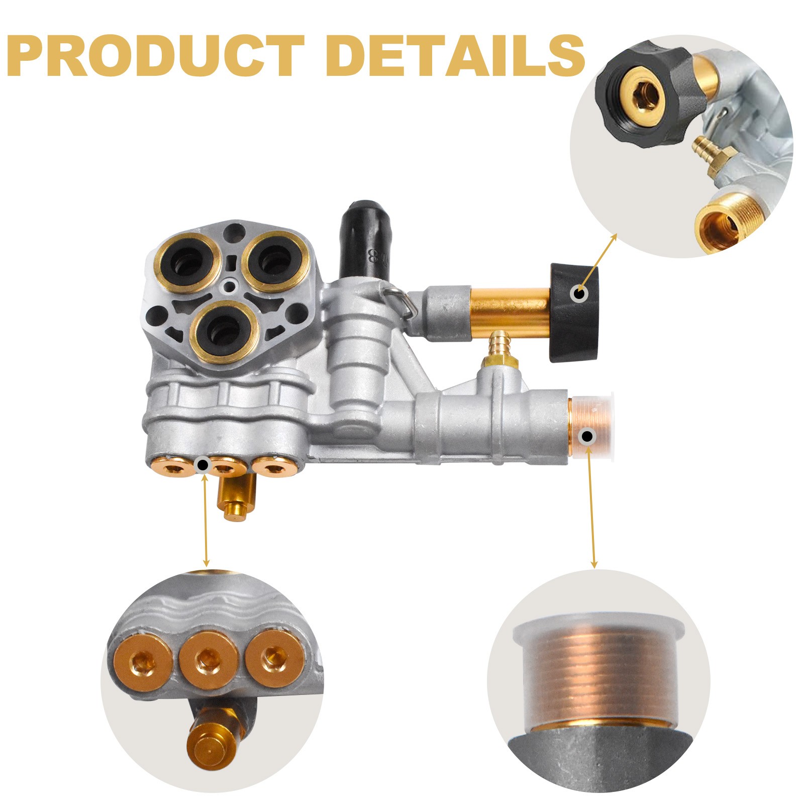 Cleaning Manifold 7108366 510020 520006 for Simpson Pressure Washer Pump