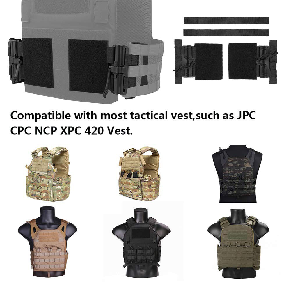 MOLLE Quick Release Buckle Tube Cummerbund Adapter Kit for Plate Carrier Vest