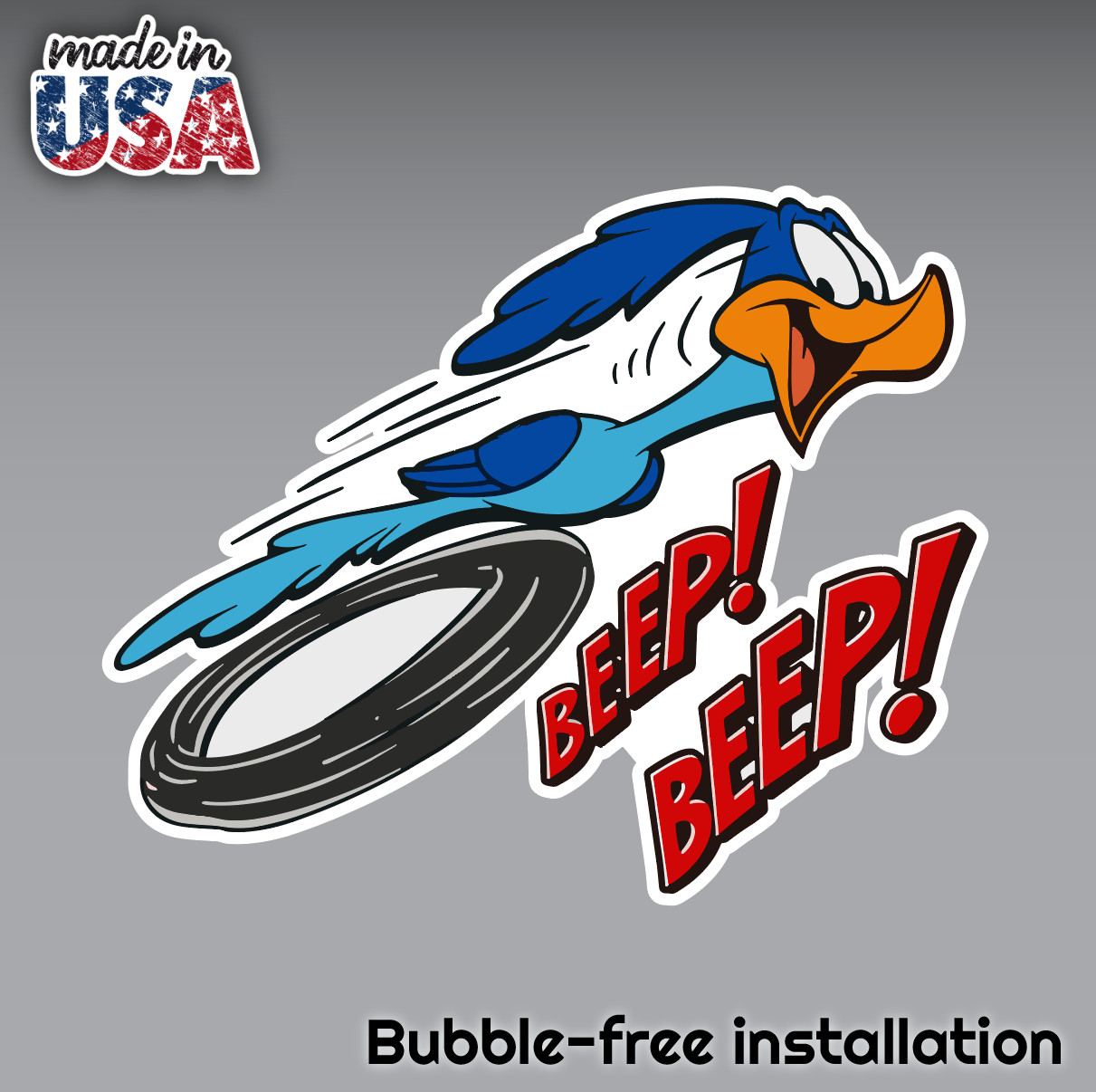 Road Runner BEEP! LOONEY TUNES DECAL STICKER TRUCK VEHICLE WINDOW CARTOON