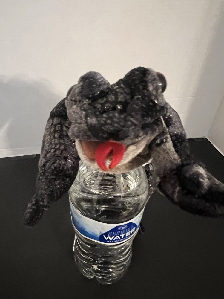 Folkmannis Black Lizard, Iguana Finger Puppet