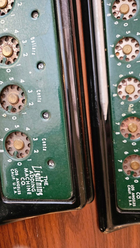 The Lightning Adding Machine - Vintage Mechanical Calculator 1947