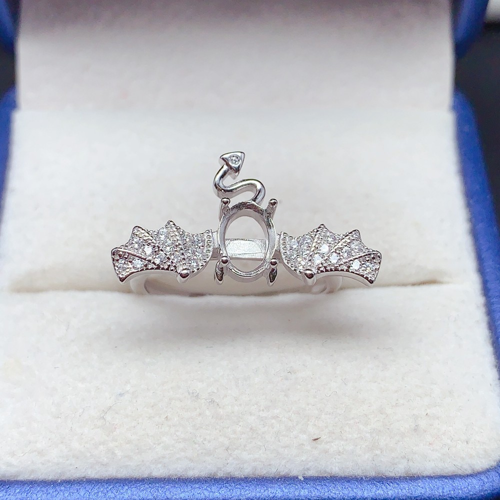 Empty silver925 ring setting, blank setting silver ring DIY