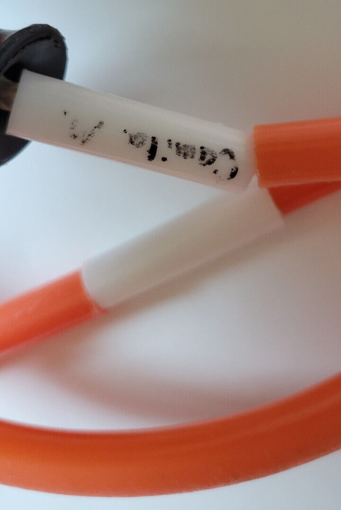 Gopher 7 Foot Plastic Segmented Beaded Jump Rope Orange & White