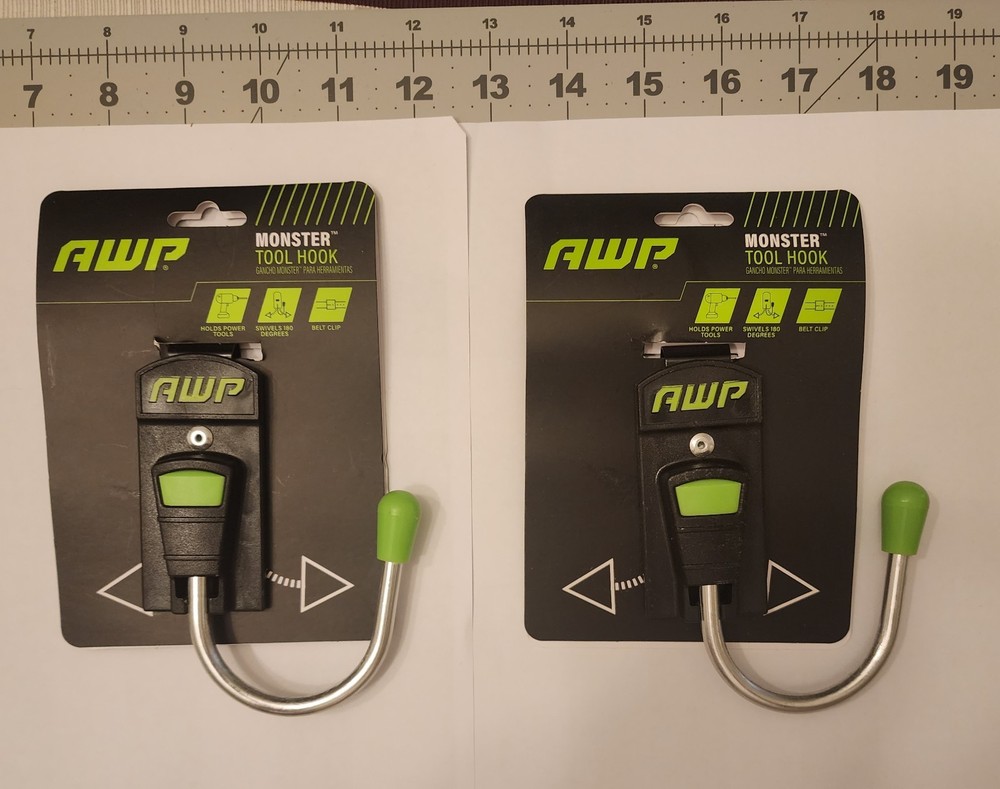 2x Pack:  AWP Monster Tool Hook For Work Tool Belts
