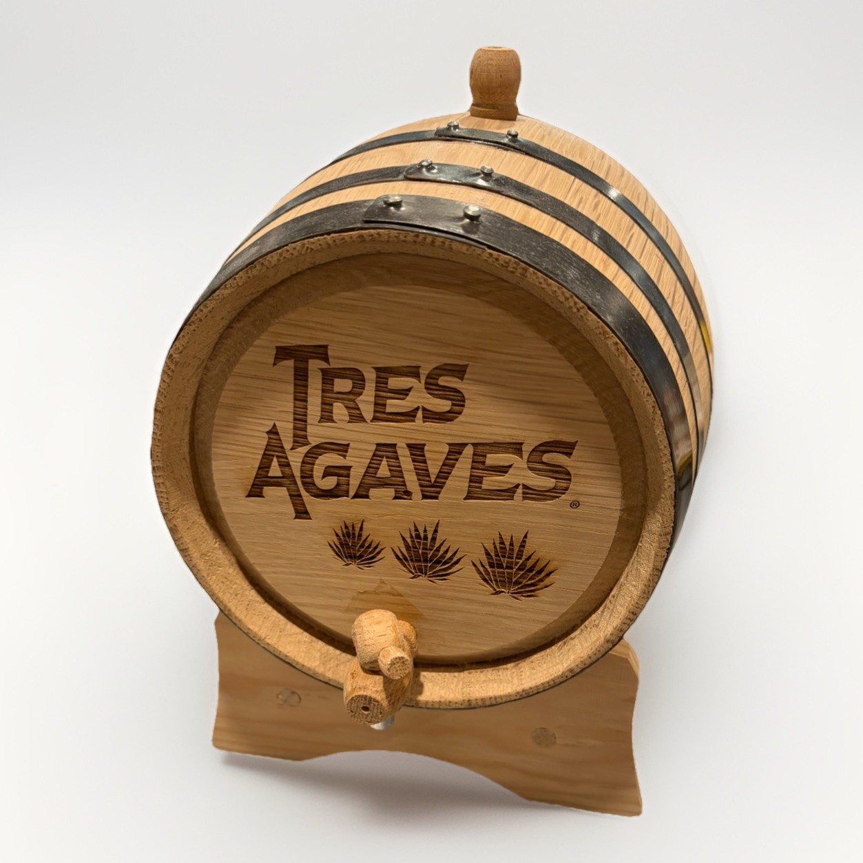 Thousand Oaks Barrel Wood Aging Kit W/ Stand Bung Spigot Tres Agaves Tequila New
