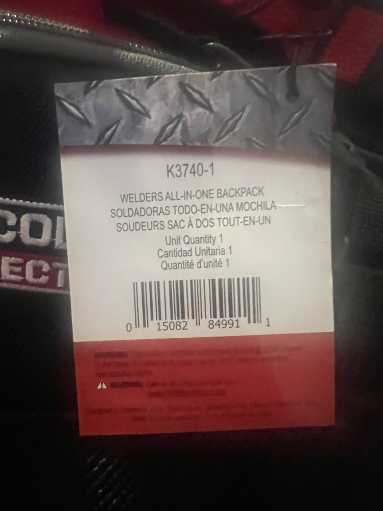 Lincoln Electric Welding Tool Backpack K3740-1