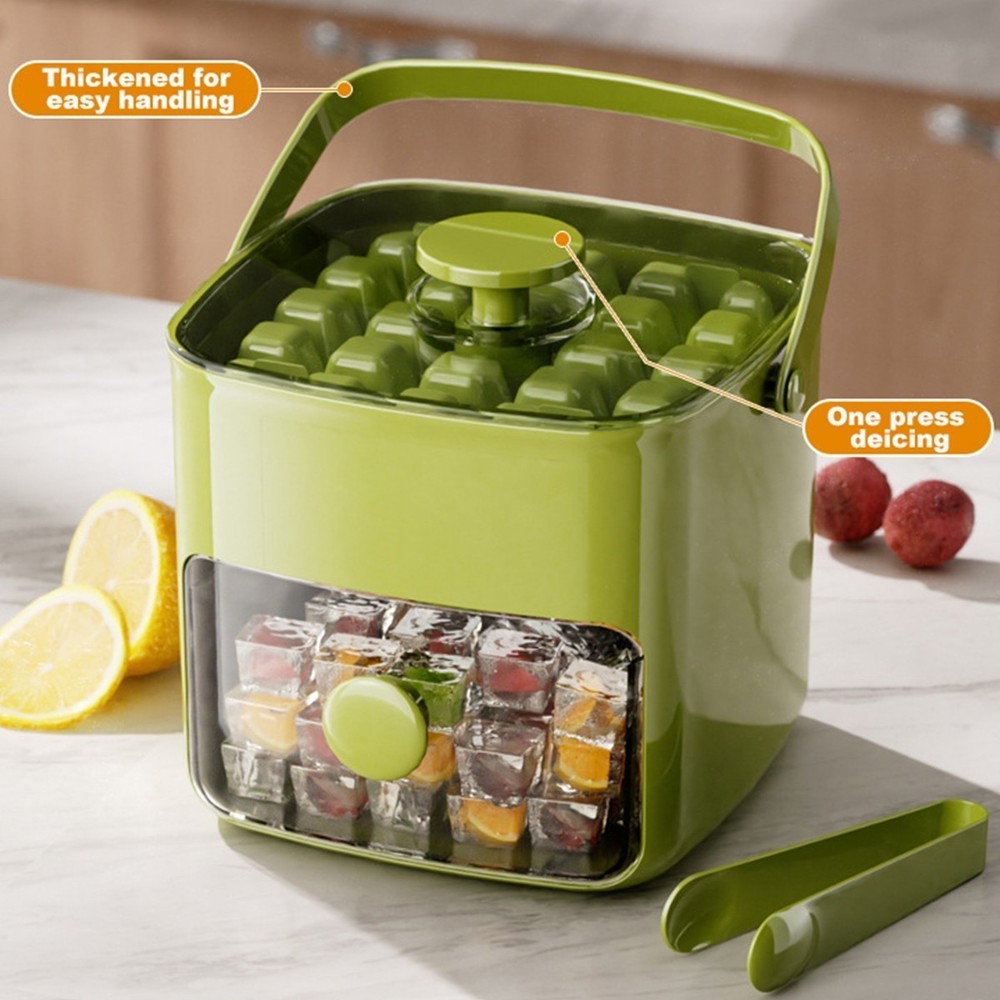 Extra-Large 48-lce Cube Maker with Easy Glide Double Layer Food-Grade Tray