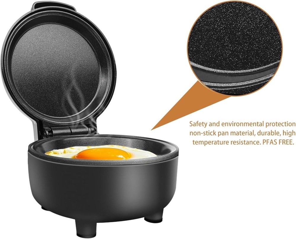 Smart Fried Egg Cooker Automatic Fried Egg Maker 6 Features like Sunny Side Up