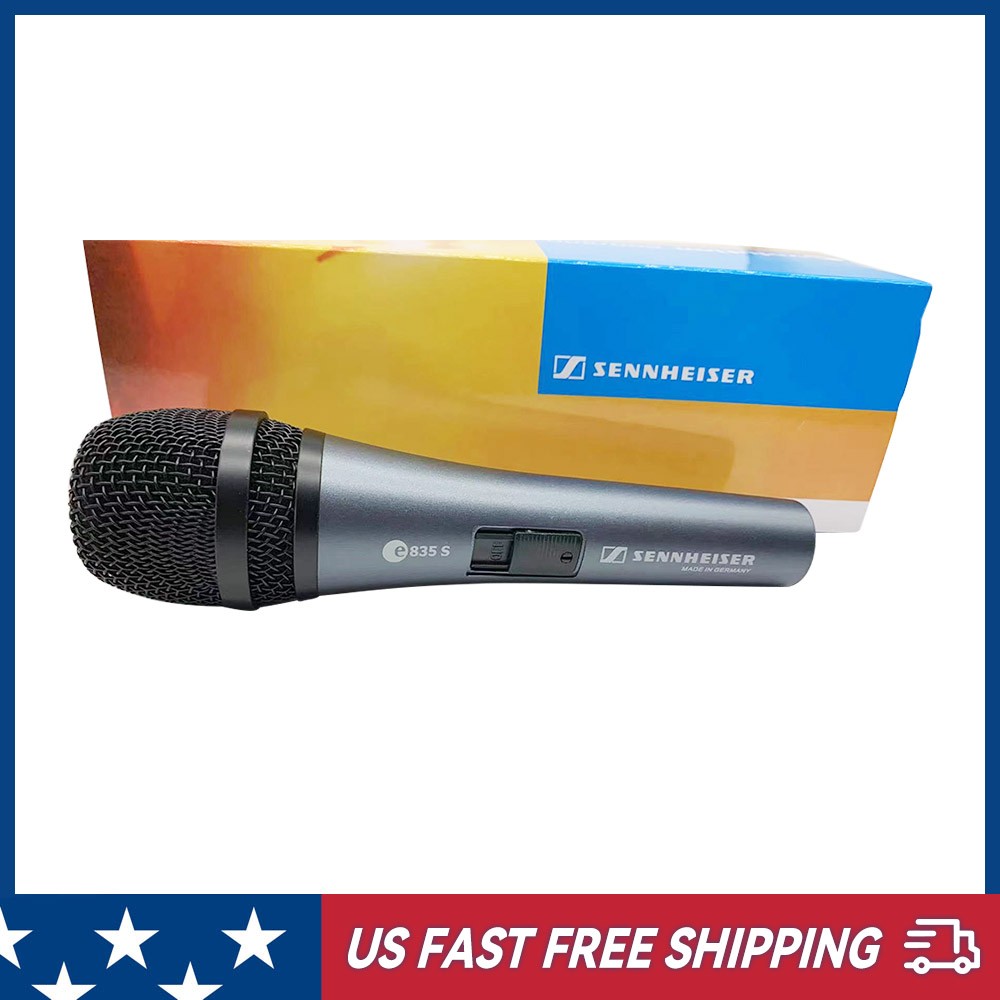 Sennheiser e835-S Dynamic Cardioid Vocal Microphone with On/Off Switch