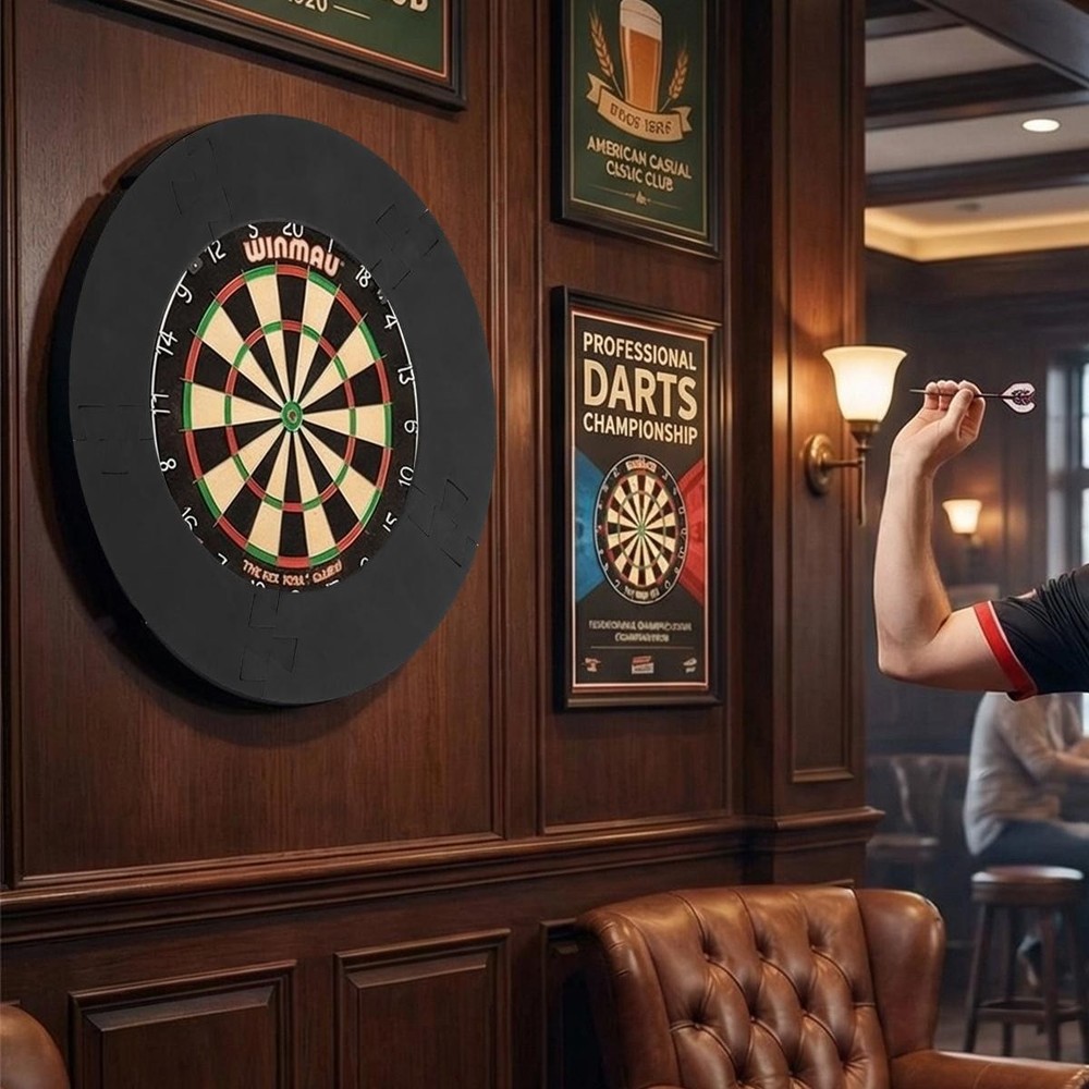 Black EVA Dartboard Protective Ring 45cm Inner Diameter Removable