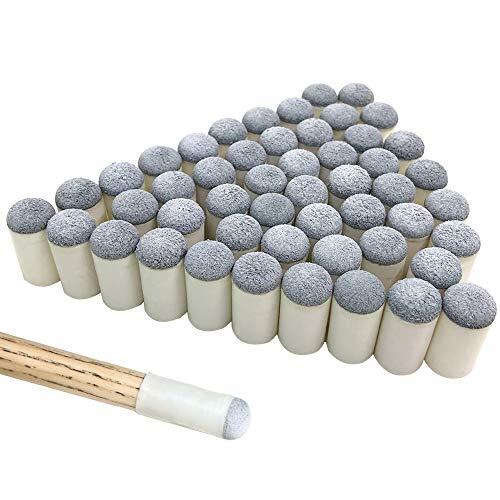 50 Pack Slip On Pool Cue Tips Replacements 13mm Billiard Cue Tips
