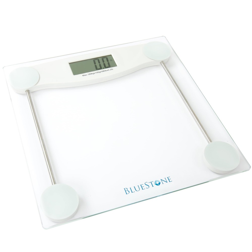 Digital Glass Bathroom Scale W/ LCD Display