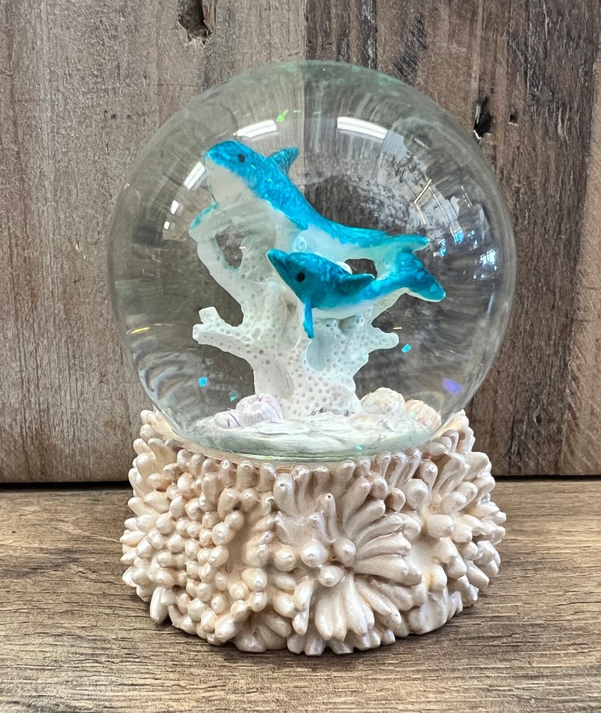 Dolphin Snow Globe 3" x 2.5"