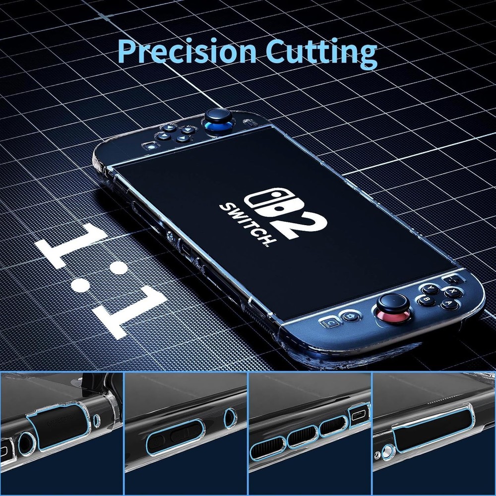Switch 2 Case for Nintendo Switch 2 Dockable Case Cover 4K HD Screen Protector