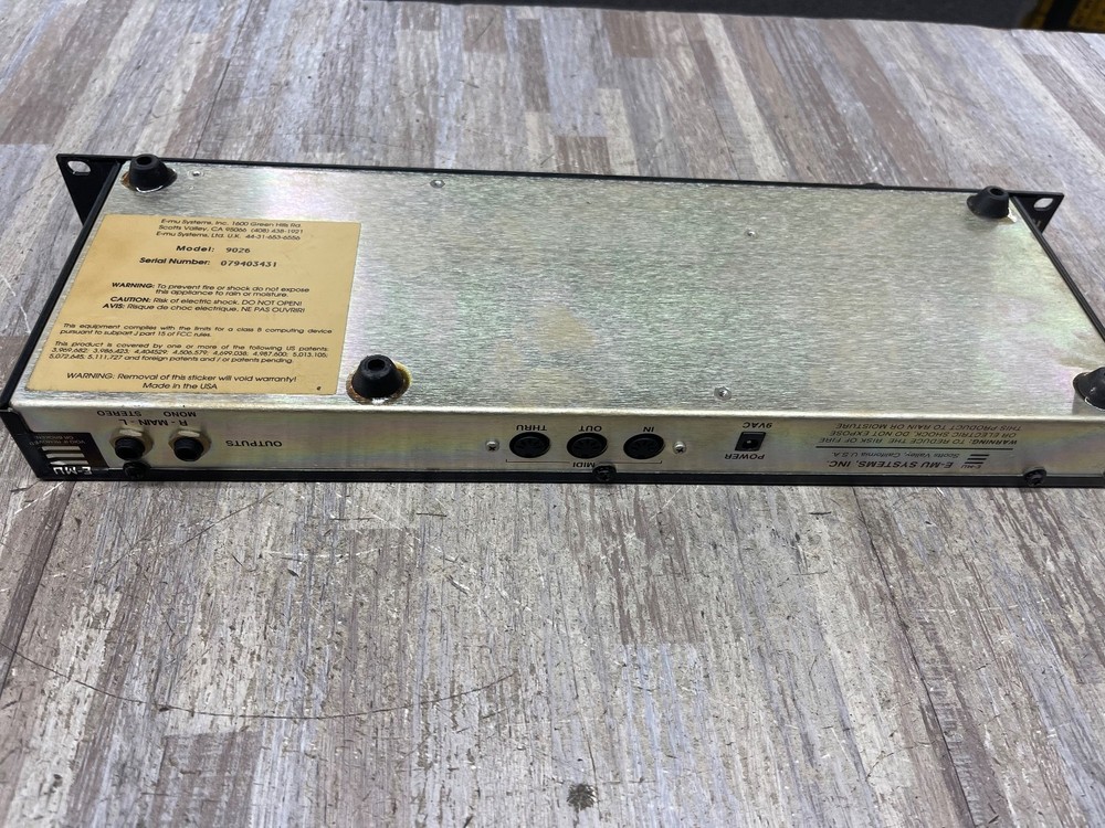 E-Mu Systems Proteus FX 9026 Synth Module NO ADAPTER