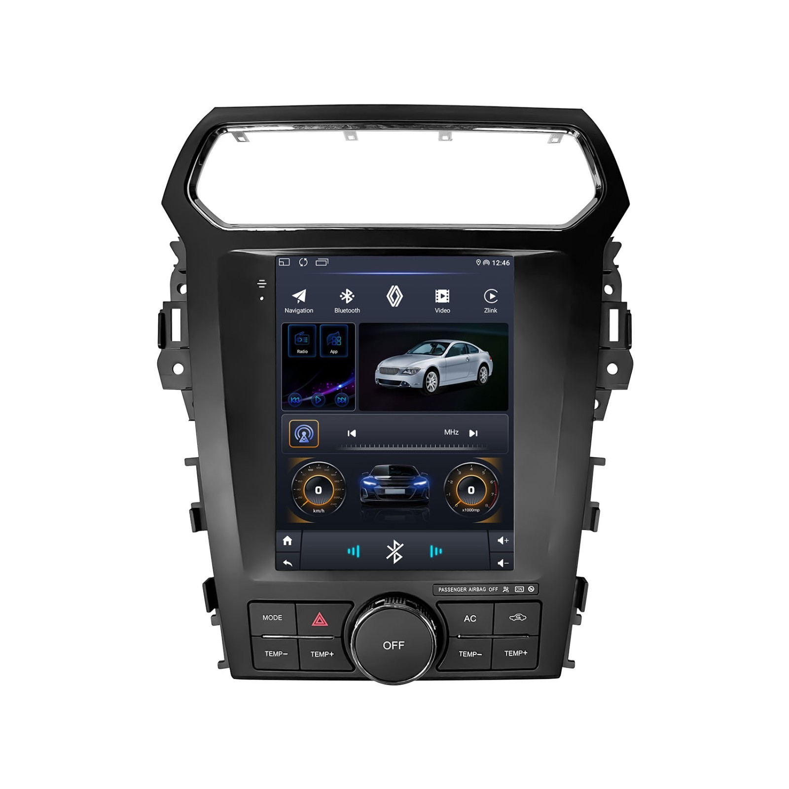 9.7" Tesla Screen For 2011-2019 Ford Explorer Car GPS Radio Navi Stereo Carplay