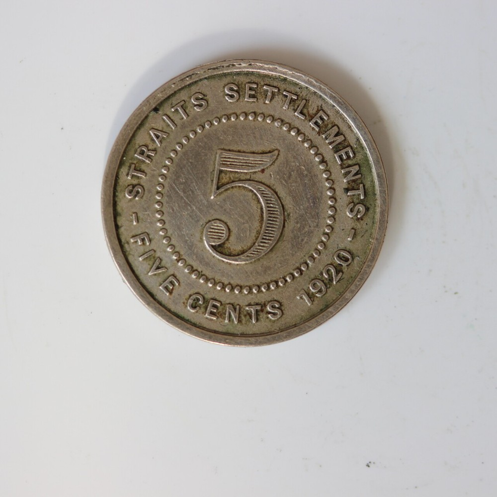 Straits Settlements 5 cents 1920  (SH4/39)