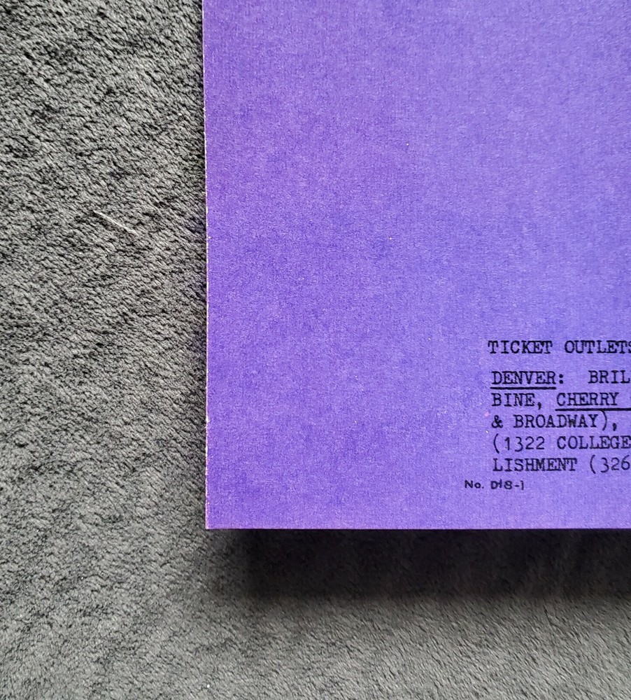 The Doors - Dec 1967 - Denver, CO (2nd print) Griffin art!