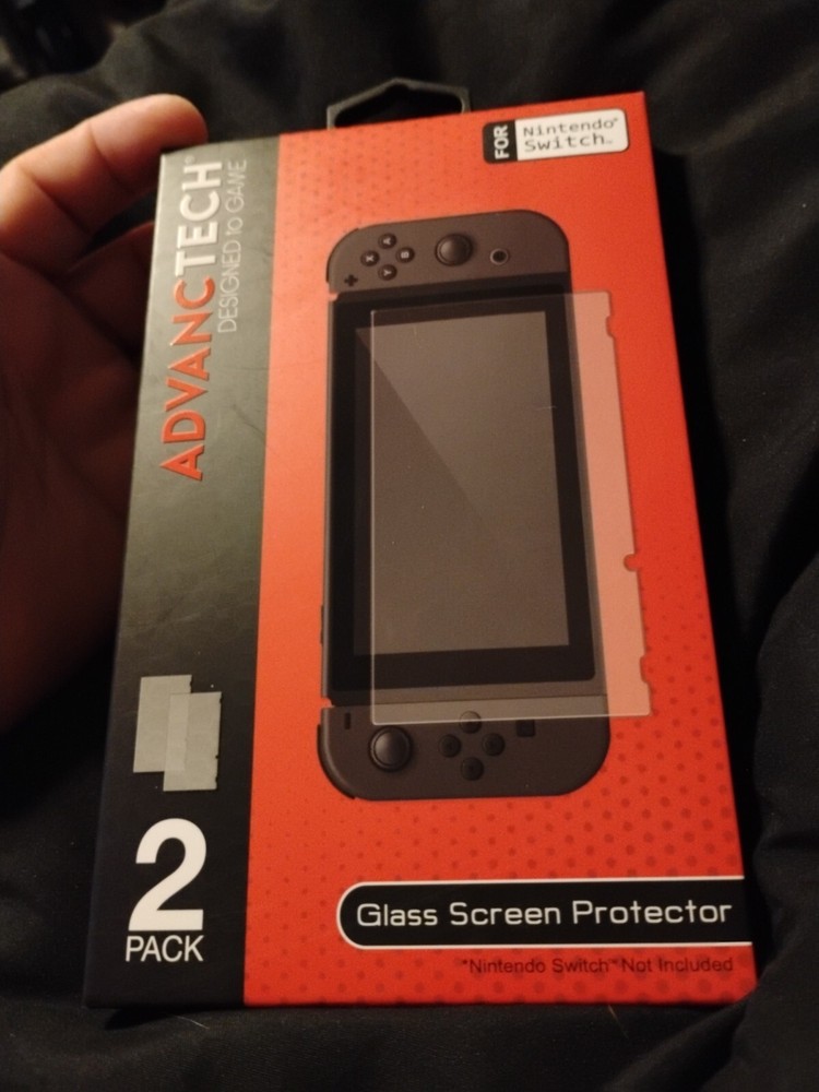 ADVANCTECH Nintendo Switch Glass Screen Protector 2 Pack NIB