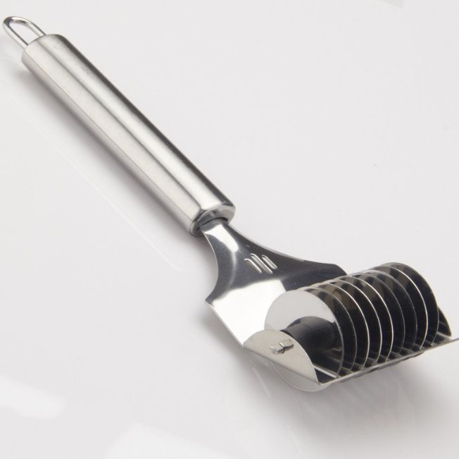 Stainless Steel Noodle Maker Lattice Roller Docker Dough Cutter Kitchen Tool