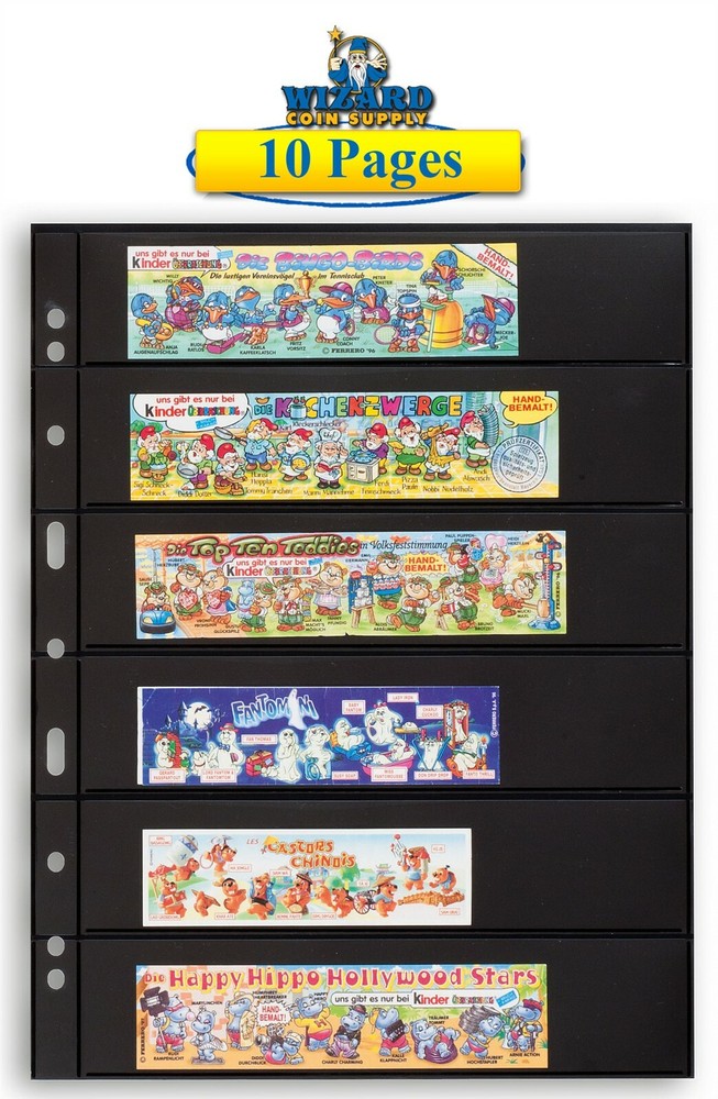 10 Lighthouse Grande Archival 6 Row Stamp Pages Double Side Album Stock Sheets