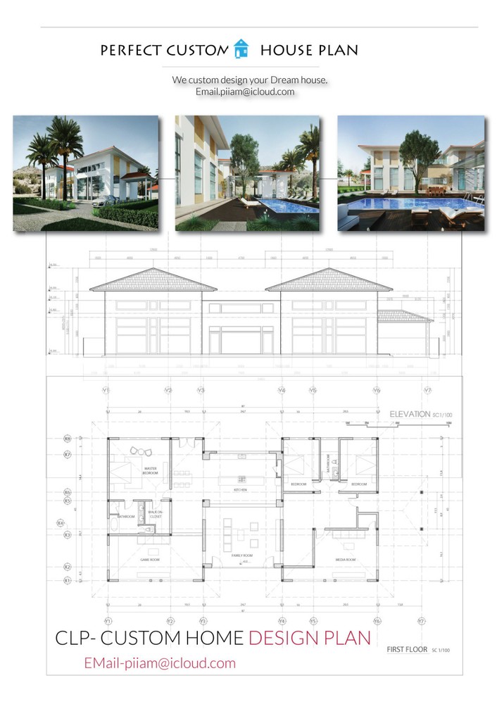  Tiny Modern House  plan( 600 spf)   with Main House Options. 