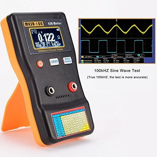 Battery-Powered MESR-100 V2 ESR and Resistance Meter - Precision Testing Tool