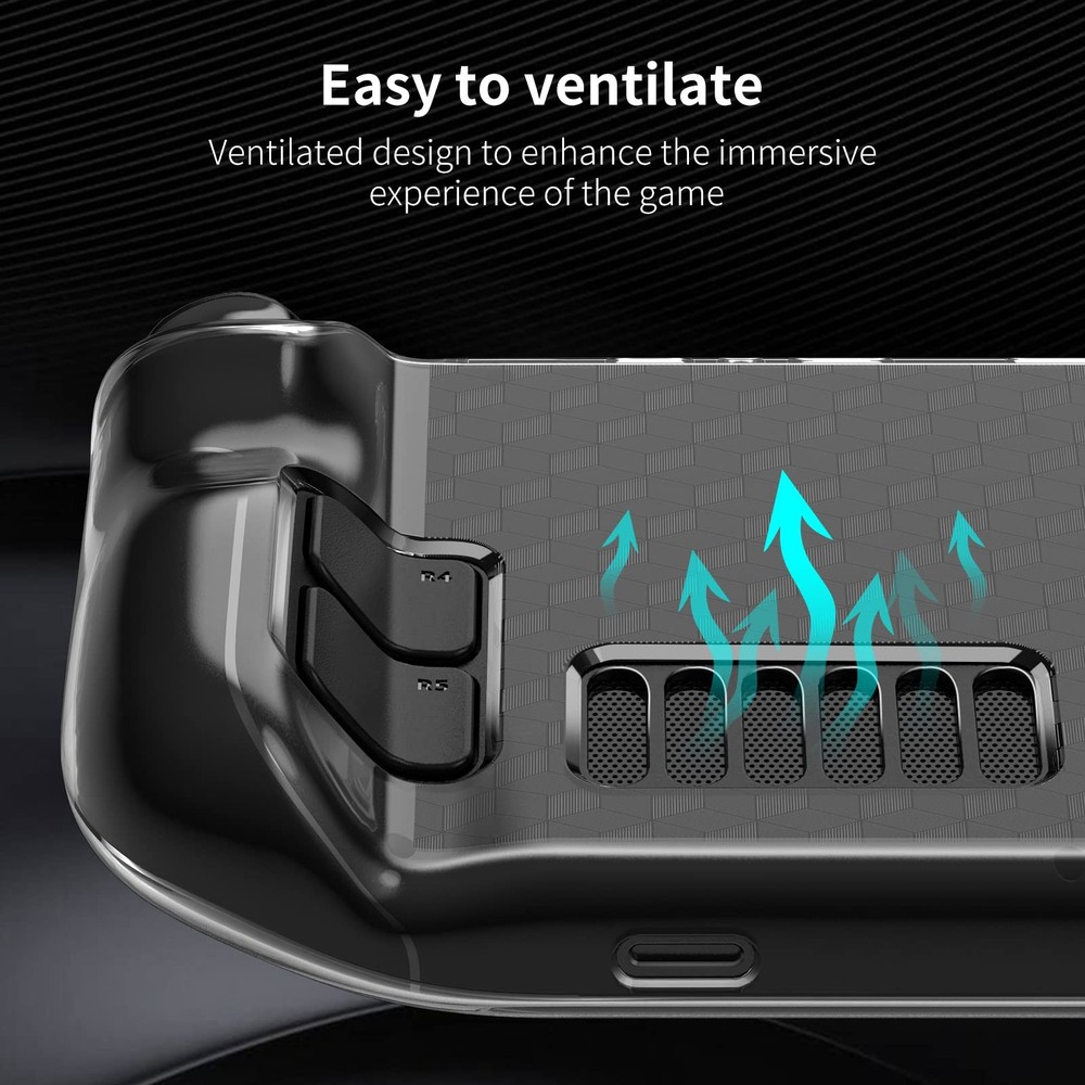 Case for Steam Deck Accessories, Dockable Steam Deck TPU Protective Case for ...