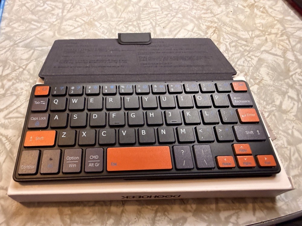 Doohoeek Universal Bluetooth Mini Keyboard, Wireless Compact Keyboard with Or...