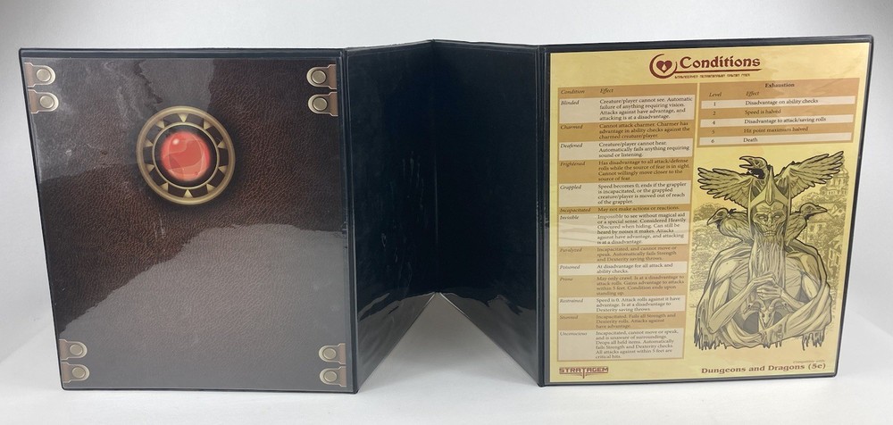 Stratagem the Master'S Tome 4-Panel Customizable GM Screen with Inserts
