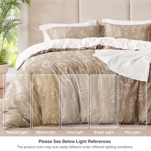 Light Taupe Comforter Set Queen - Queen Size Queen (90"x90") 07 - Light Taupe