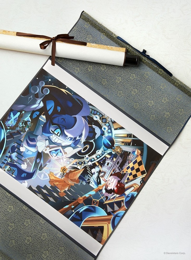 Cookie Run Kingdom Authentic Art Collaboration Silk Scroll Poster
