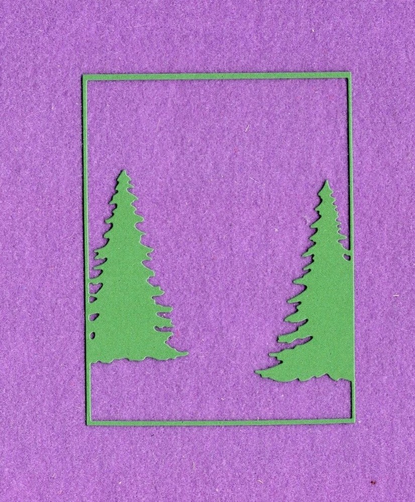 FRAME TREES die cuts scrapbook cards
