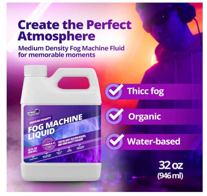 32oz Fog Machine Liquid Smoke - Medium Density Machine, 32 oz (1 Quart)