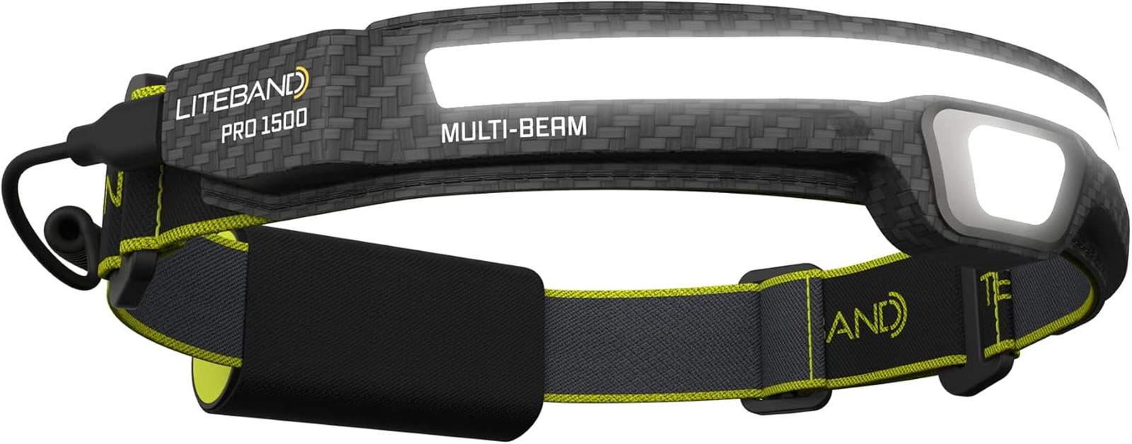 LITEBAND PRO Multi-Beam Rechargeable LED Headlamp, 1500 Lumens, 210° Wide Beam +