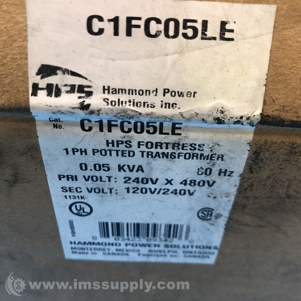 Hammond C1FC05LE 0.05kVA Transformer FNOB