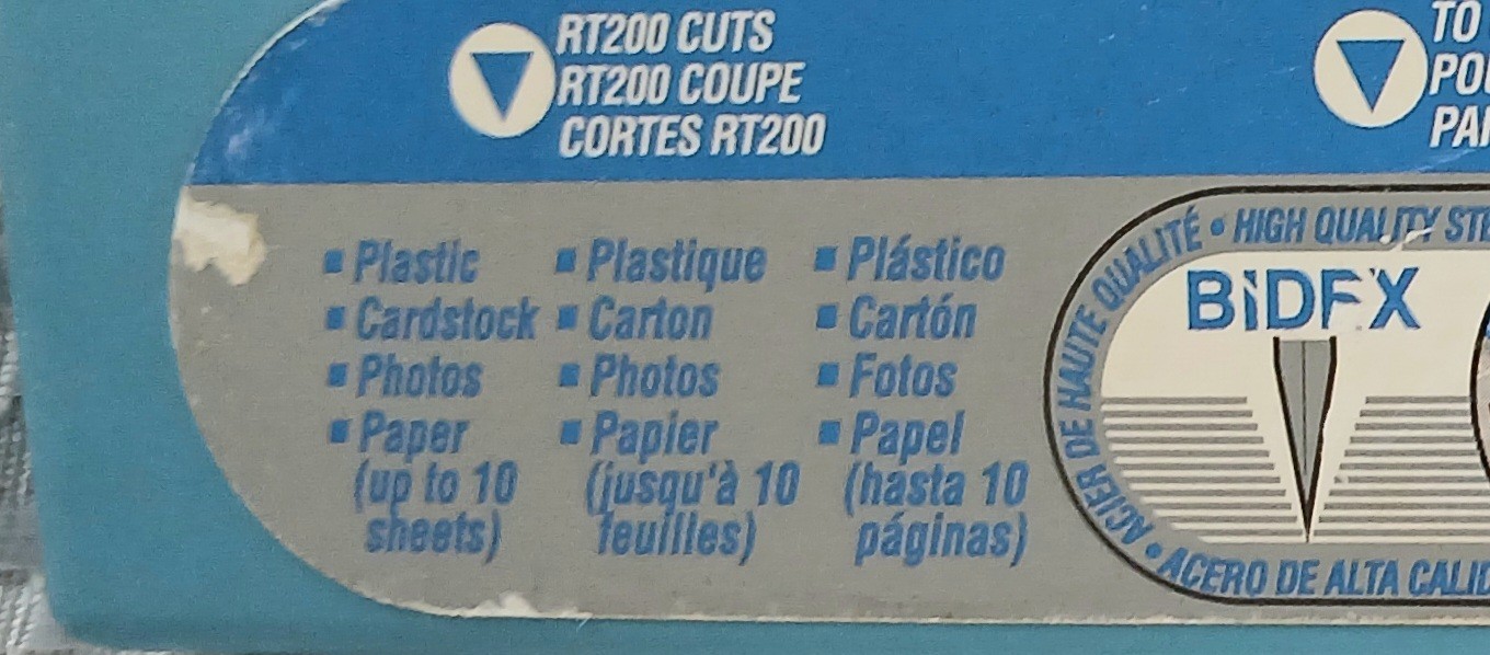 Carl Bidex Professional Rotary Trimmer 12" RT200 Home Office Scrapbooking ETC