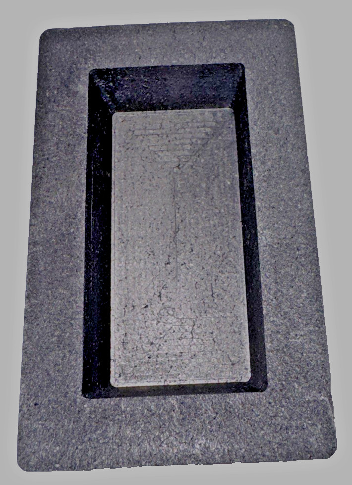 Graphite Ingot Mold For Casting 30 oz Gold Bar