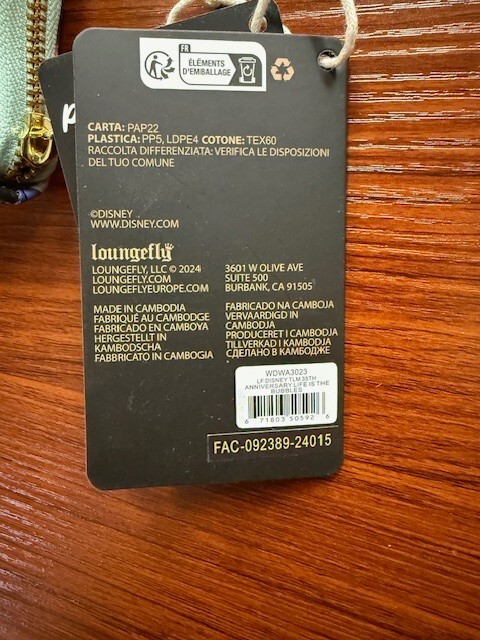 Loungefly 35th Anniversary Life is the Bubbles Accordion Zip Little Mermaid