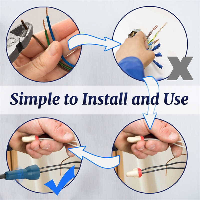 3X Wire Stripping&Twisting Tool Electrical Drill Wire Stripper Cable Nut Twister