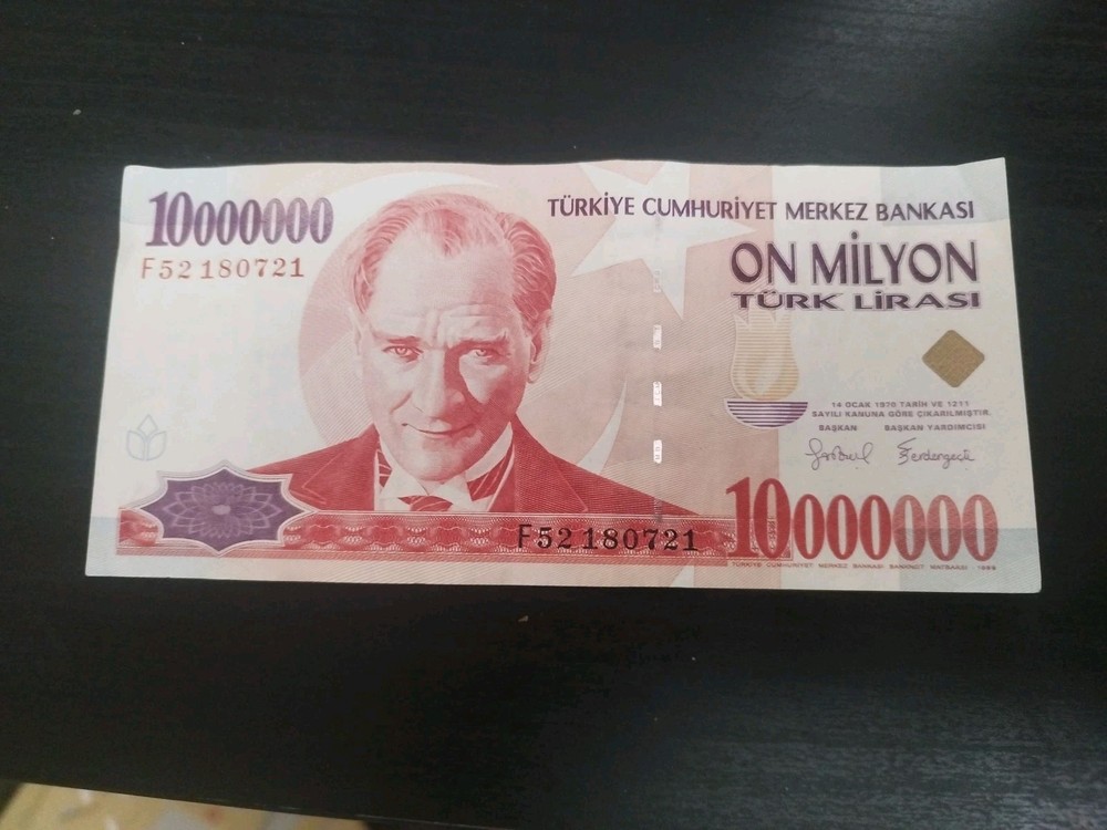 Turkey 10 Million Lira 1997